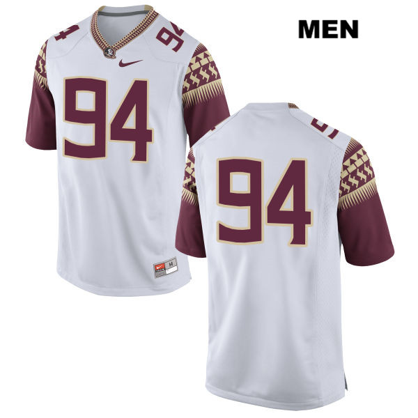 Men's NCAA Nike Florida State Seminoles #94 Walvenski Aime College No Name White Stitched Authentic Football Jersey VOF6369FS